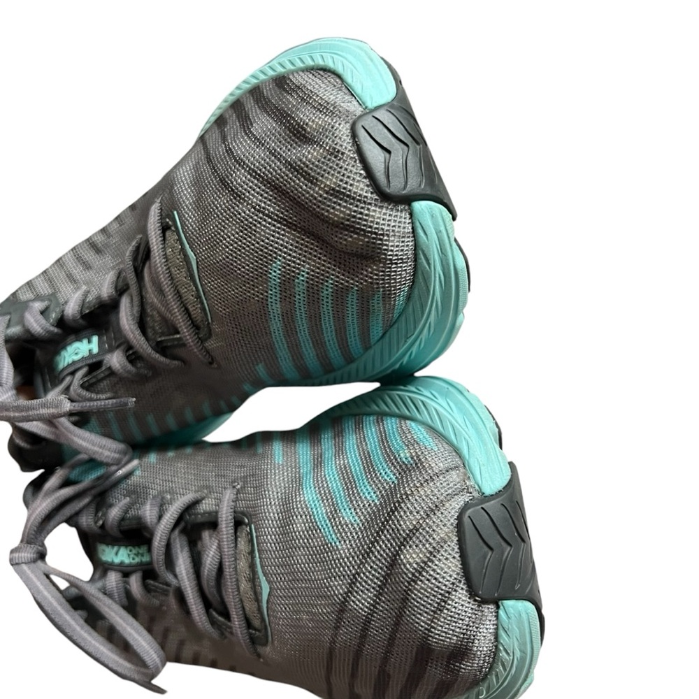 Hoka One Rincon 1102875 CGAS Charcoal Gray Aqua Sky Running Shoes Womens Size 10 - Picture 4 of 12